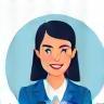 Smiling staff portrait icon