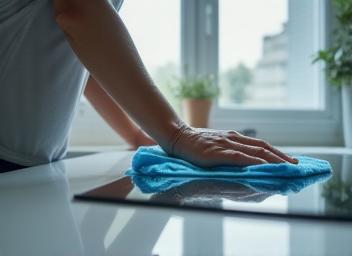 Deep cleaning kitchen surfaces