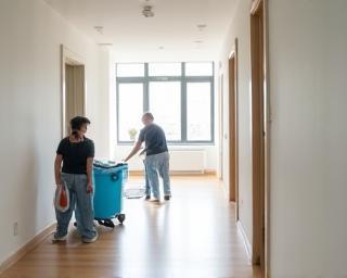 Move-out professional cleaning session Manchester